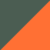 Verde Militar com Laranja